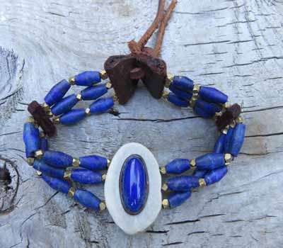 Lapis Multi-Strand Bracelet